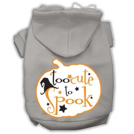 Too Cute To Spook Screenprint Hoodie Grey S (10)