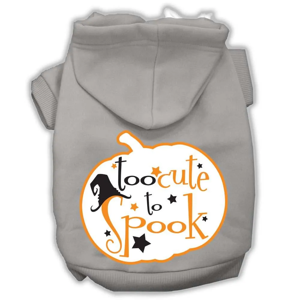 Too Cute To Spook Screenprint Hoodie Grey Xxxl(20)