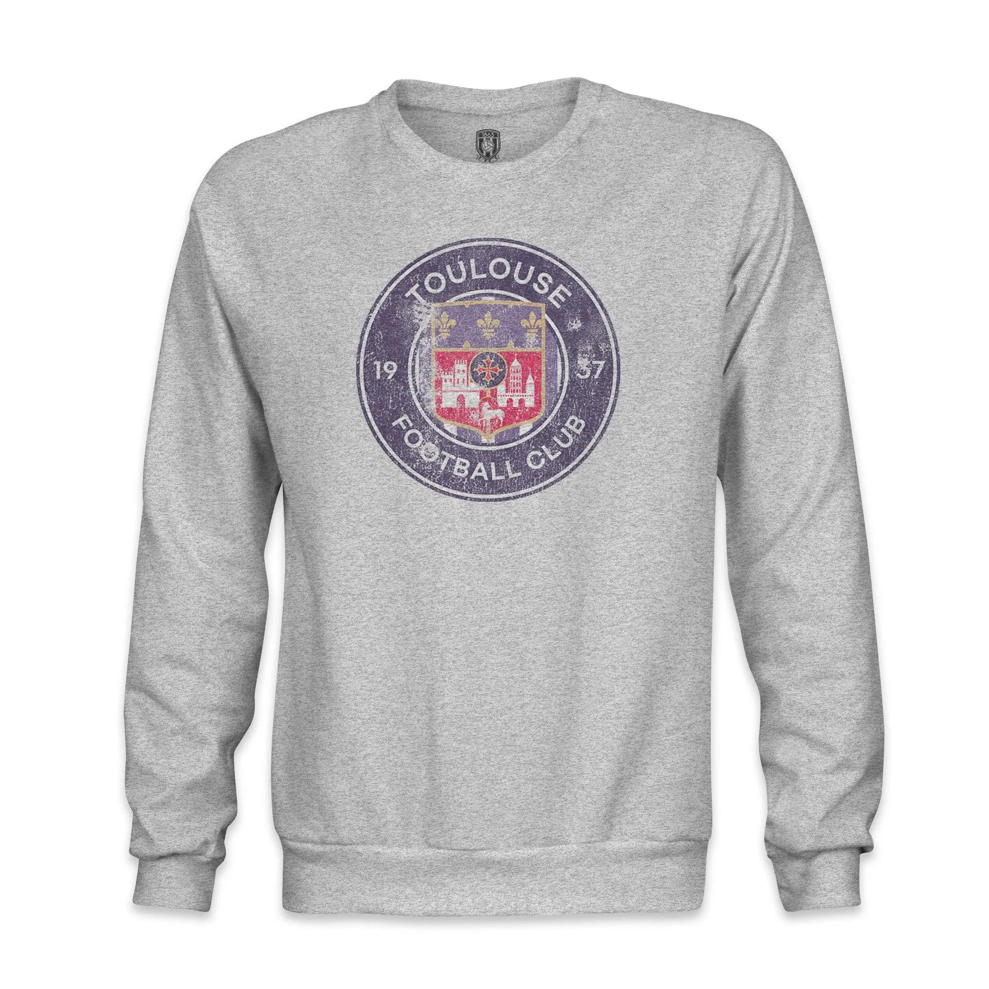 Toulouse FC Color Badge Crewneck Sweatshirt - Grey