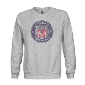 Toulouse FC Color Badge Crewneck Sweatshirt - Grey