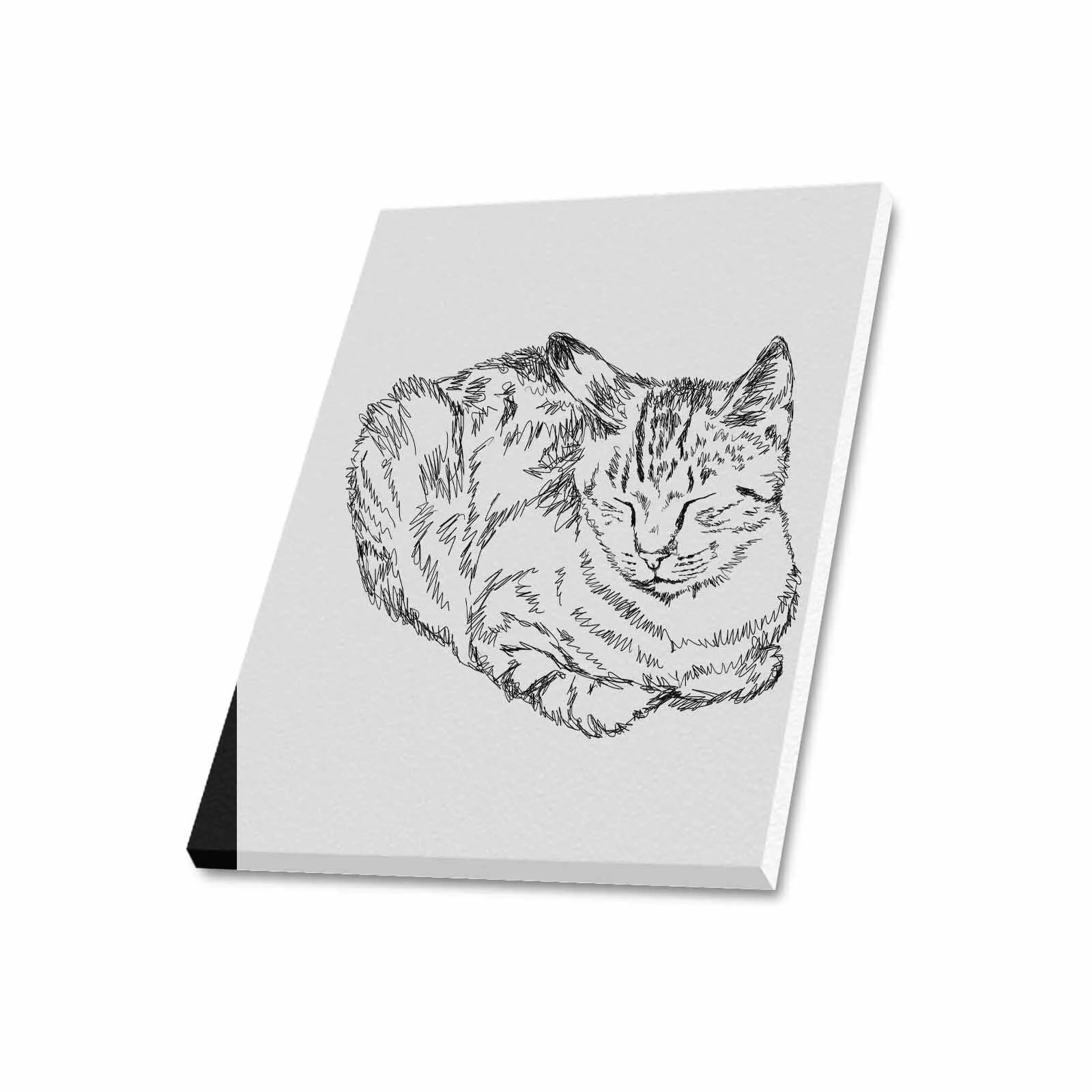 Uniquely You Wall Art / Sleepy Cat  Frame Canvas Print 20"x24"