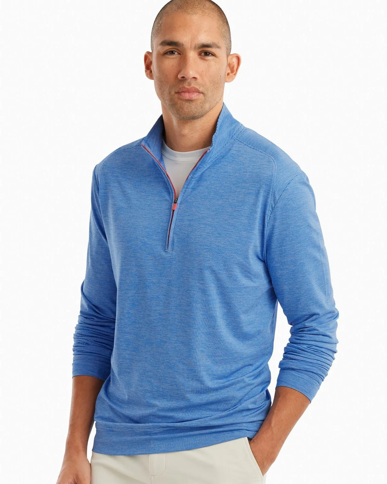 Vaughn Striped 1/4 Zip PREP-FORMANCE Pullover