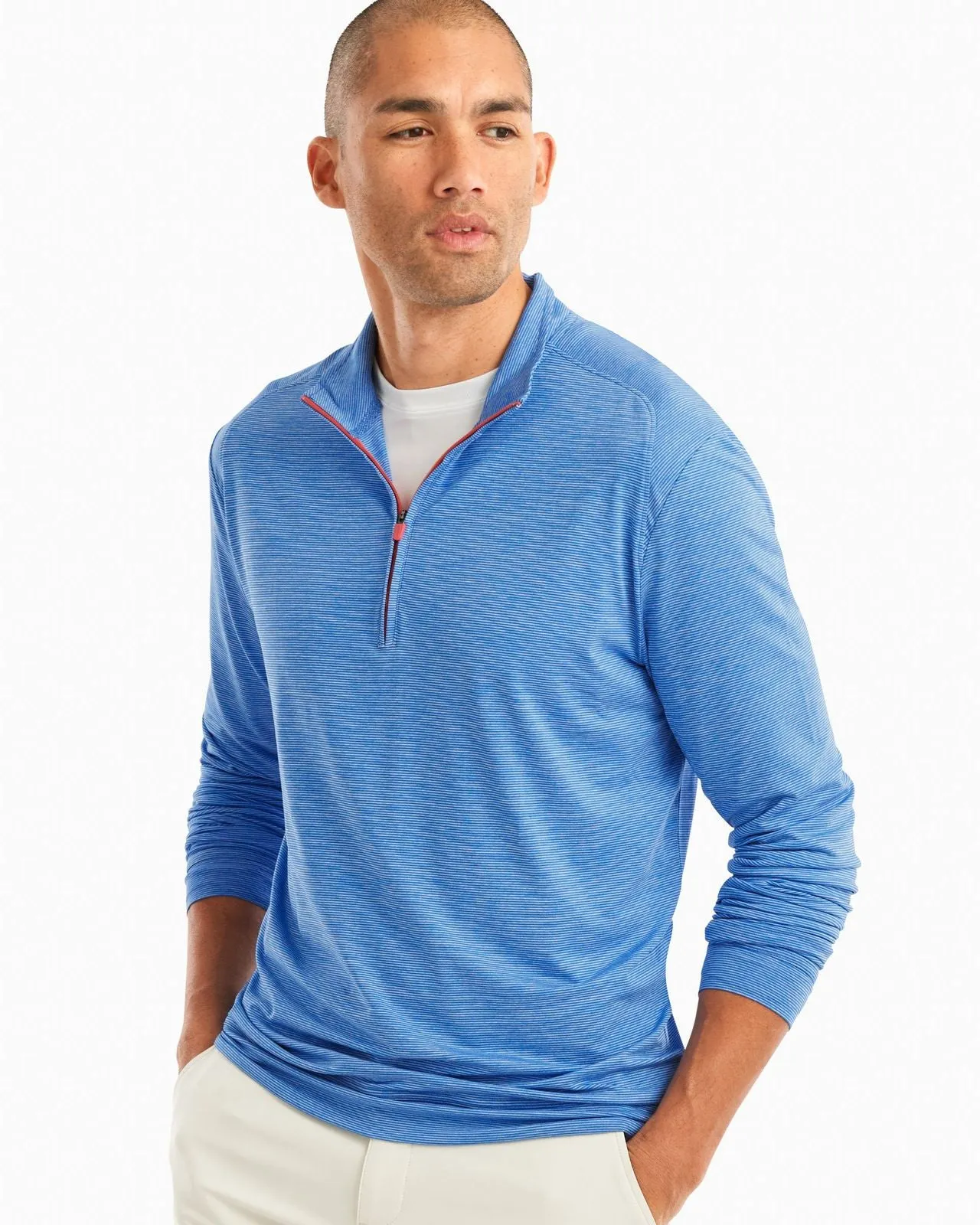 Vaughn Striped 1/4 Zip PREP-FORMANCE Pullover