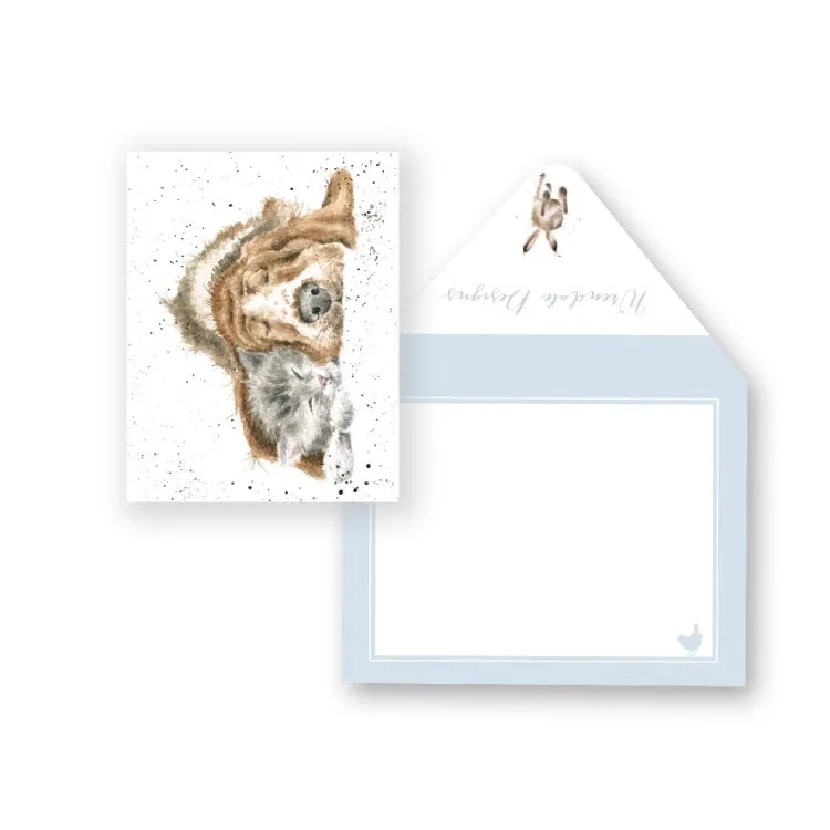 Wrendale Designs Dog and Catnap Miniature Card