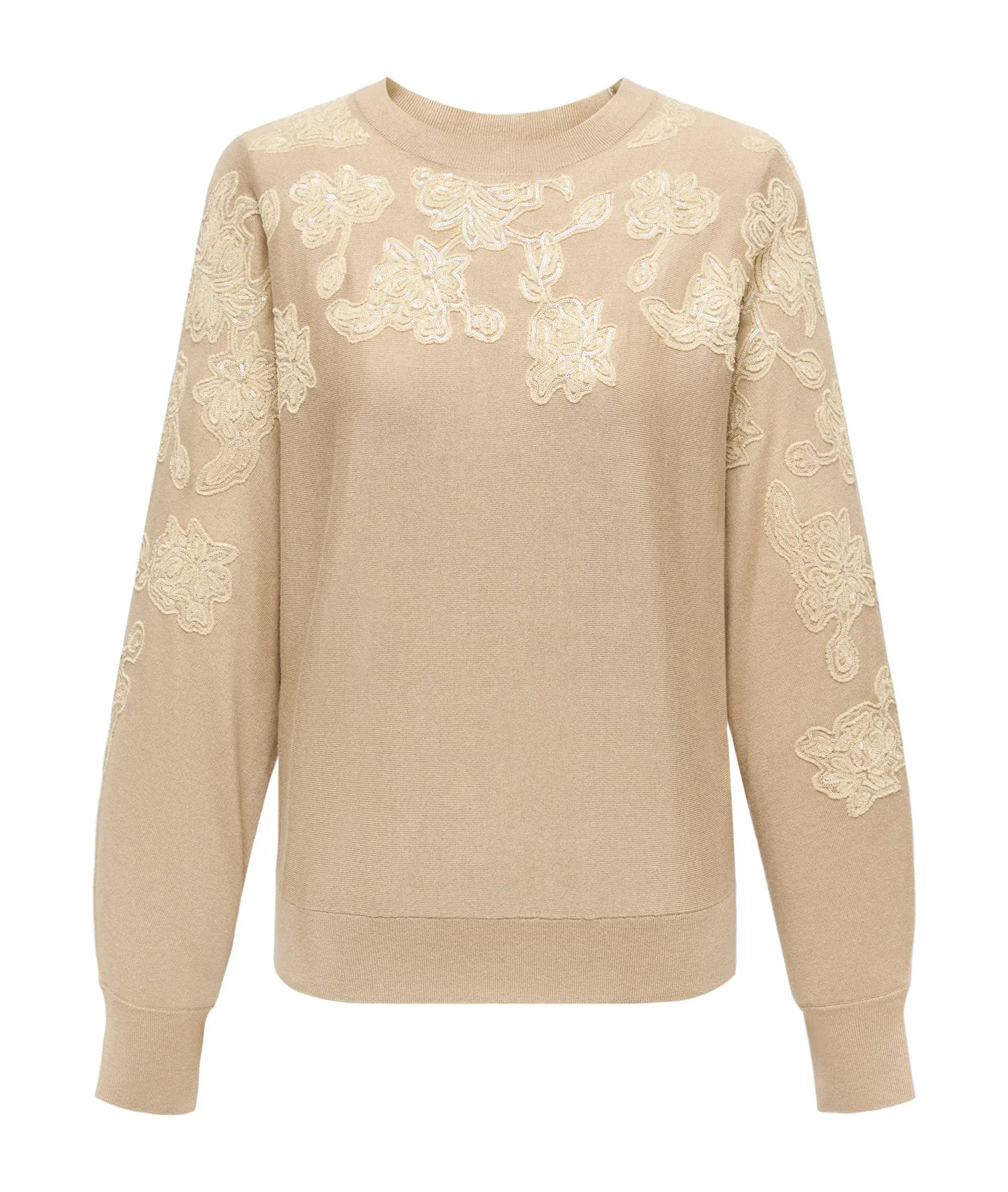 YAYING Silk and Wool Cashmere Knitted Sweater